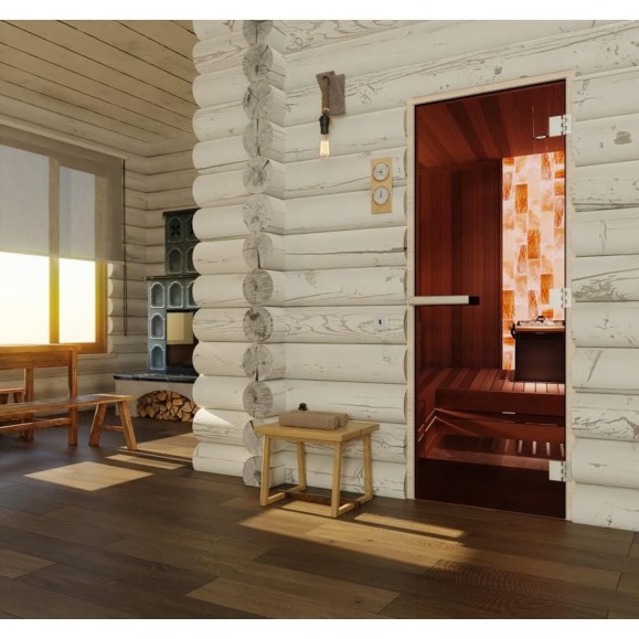 Дверь для бани DoorWood Эталон бронза, 2000х800 мм УТ-00011763