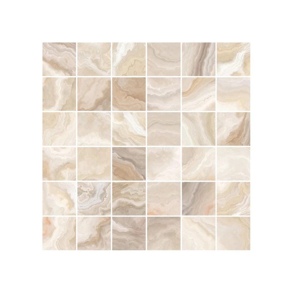 Керамическая плитка LAPARET Crema мозаика бежевый 30x30 см, 0.54 кв. м, 6 шт. в упаковке х9999219634