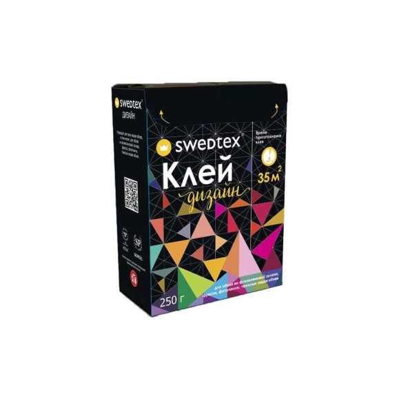Сухой клей Swedtex ДИЗАЙН для обоев на флизелиновой основе, фресок, фотопанно, тяжёлых видов обоев, 250 г, 35 кв.м PD-025 Сухой клей Swedtex ДИЗАЙН для обоев на флизелиновой основе, фресок, фотопанно, тяжёлых видов обоев, 250 г, 35 кв.м PD-025