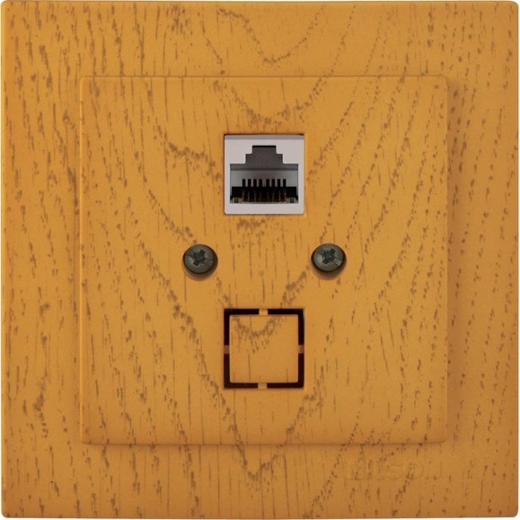 1-местная компьютерная розетка Nilson СУ RJ45 CAT5, TOURAN WOOD, дуб 24251044