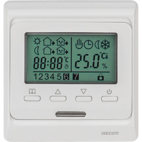 Программируемый терморегулятор с дисплеем REXANT R51XT 51-0532 Программируемый терморегулятор с дисплеем REXANT R51XT 51-0532