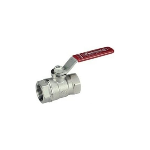 Шаровой кран Giacomini 4 ВВ, ручка-рычаг красный, хромированный R250D R250X011 Шаровой кран Giacomini 4 ВВ, ручка-рычаг красный, хромированный R250D R250X011