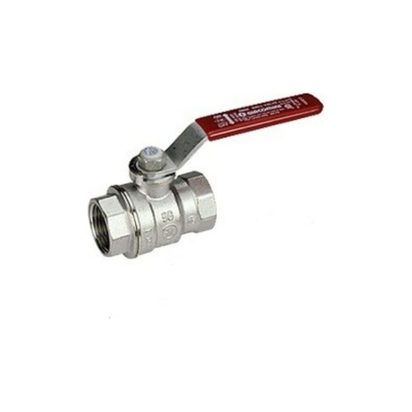 Шаровой кран Giacomini 1 1/4, ВВ, ручка-рычаг красный, хромированный R850 R850X026 Шаровой кран Giacomini 1 1/4, ВВ, ручка-рычаг красный, хромированный R850 R850X026