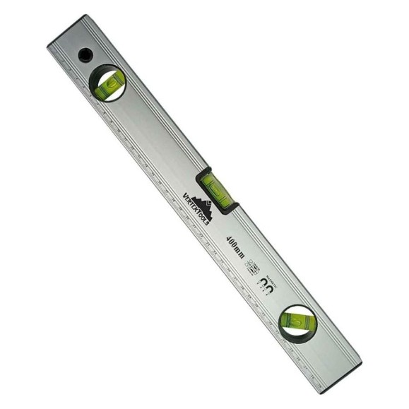 Алюминиевый уровень Vertextools 400мм 3033-400 Алюминиевый уровень Vertextools 400мм 3033-400