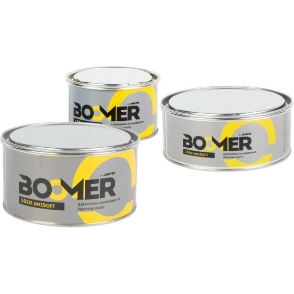 Полиэфирная универсальная шпатлевка BOOMER Uni 0.5+0.015 кг 1000/0,5 1010/0,5 Полиэфирная универсальная шпатлевка BOOMER Uni 0.5+0.015 кг 1000/0,5 1010/0,5