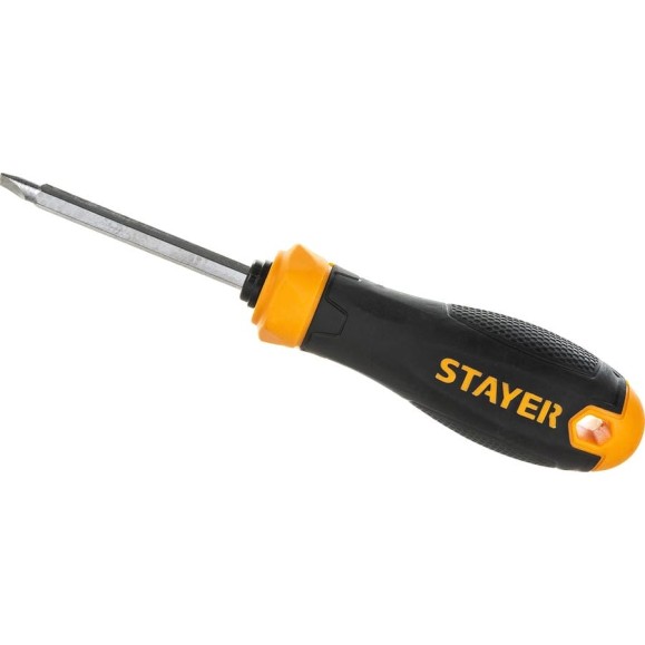 Переставная отвертка STAYER Hercules 2-in-1 80 мм PH2/SL6 2512_z02 Переставная отвертка STAYER Hercules 2-in-1 80 мм PH2/SL6 2512_z02