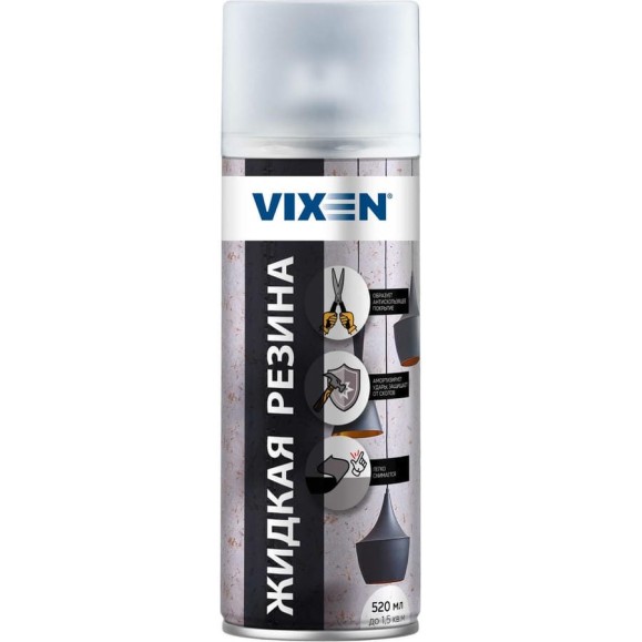 Жидкий чехол Vixen прозрачный, матовый, аэрозоль 520 мл VX90102 Жидкий чехол Vixen прозрачный, матовый, аэрозоль 520 мл VX90102