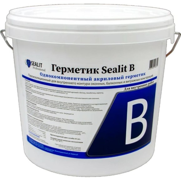Герметик оконный, пароизоляционный Sealit B белый 52002
