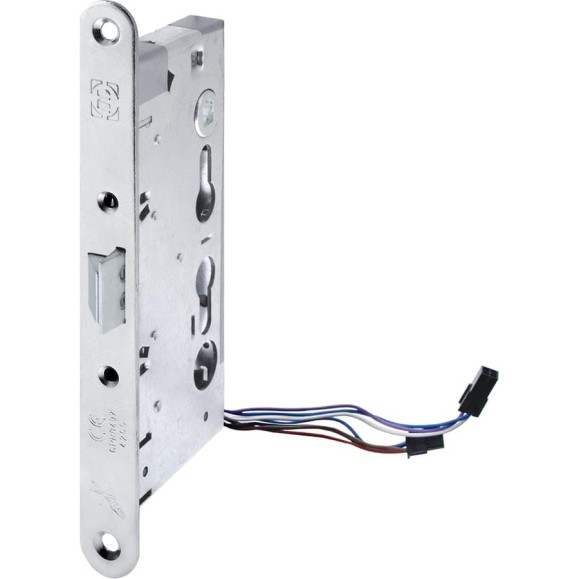 Корпус огнестойкого соленоидного замка Doorlock DL 1901EM/WA/65mm/NC/R правый, без функции антипаник, нормально закрытый, 12V-24V AC/DC, PZ72, ZN front 24x235 75461