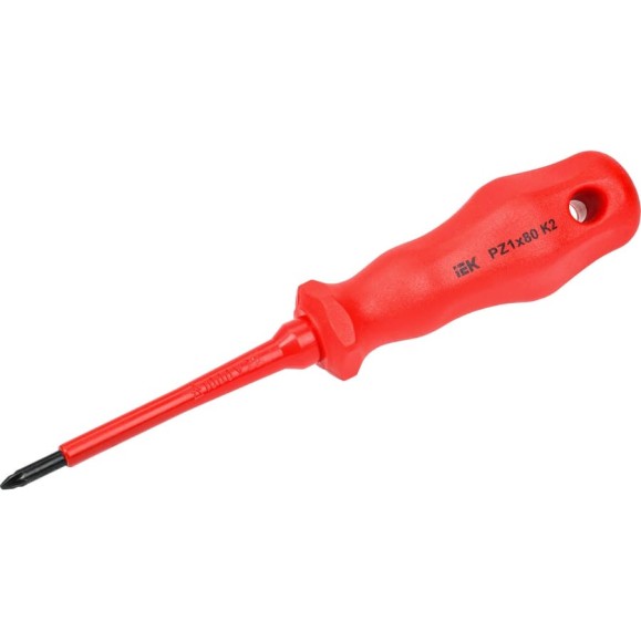 Диэлектрическая отвертка IEK ARMA2L 3 PZ1x80 K2 A2L3-SC30-K2-PZ-10-080 Диэлектрическая отвертка IEK ARMA2L 3 PZ1x80 K2 A2L3-SC30-K2-PZ-10-080