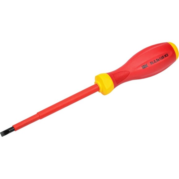 Диэлектрическая отвертка IEK ARMA2L 3 SL5,5x125 K3 A2L3-SC30-K3-SL-55-125 Диэлектрическая отвертка IEK ARMA2L 3 SL5,5x125 K3 A2L3-SC30-K3-SL-55-125