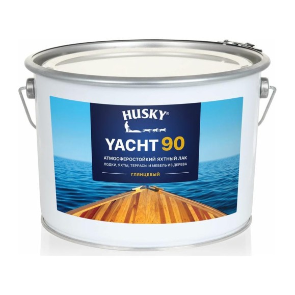 Яхтный атмосферостойкий лак HUSKY глянцевый, 9 л 30140 Яхтный атмосферостойкий лак HUSKY глянцевый, 9 л 30140