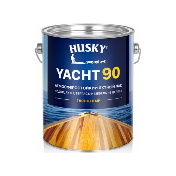 Яхтный атмосферостойкий лак HUSKY глянцевый, 2.7 л 30137 Яхтный атмосферостойкий лак HUSKY глянцевый, 2.7 л 30137