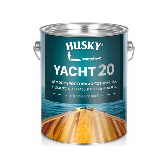 Яхтный атмосферостойкий лак HUSKY полуматовый, 2.7 л 30138 Яхтный атмосферостойкий лак HUSKY полуматовый, 2.7 л 30138
