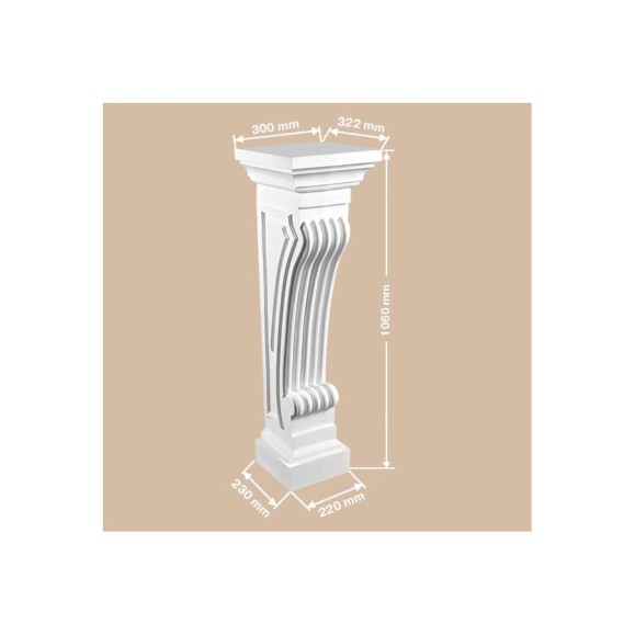 Пьедестал Decomaster 1060x300x322 мм 68687 Пьедестал Decomaster 1060x300x322 мм 68687