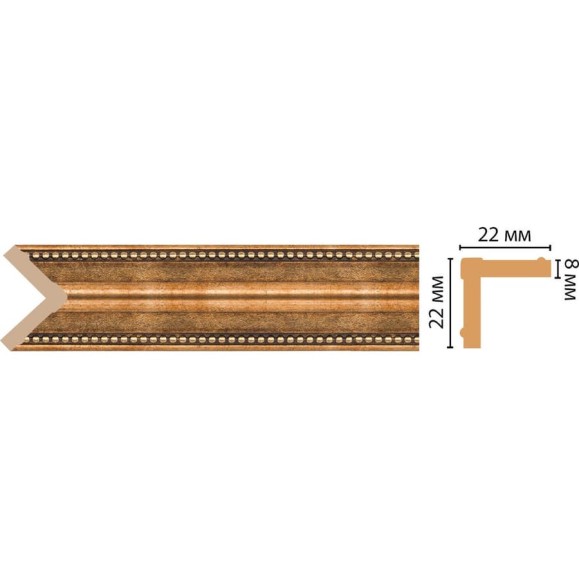 Угол Decomaster ДМ 22x22x2400 мм 116M-57 Угол Decomaster ДМ 22x22x2400 мм 116M-57