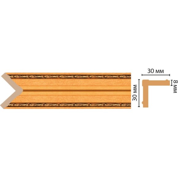 Угол Decomaster 116-1123 ДМ 30x30x2400 мм 116-1223 Угол Decomaster 116-1123 ДМ 30x30x2400 мм 116-1223