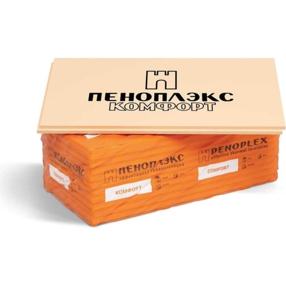 Экструдированный пенополистирол PENOPLEX Комфорт 30x585x1185 мм, в упаковке 13 шт. TU0-0002502 Экструдированный пенополистирол PENOPLEX Комфорт 30x585x1185 мм, в упаковке 13 шт. TU0-0002502