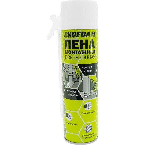 Пена монтажная всесезонная EKOFOAM 450 мл 6501801