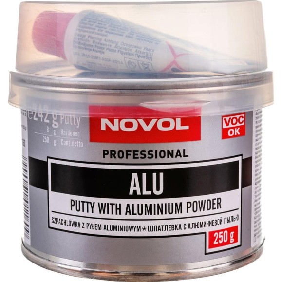 Автошпатлевка Novol ALU с алюминием 0.25 кг X6119889 Автошпатлевка Novol ALU с алюминием 0.25 кг X6119889