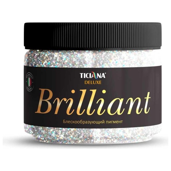 Блескообразующий пигмент Ticiana DeLuxe Brilliant 0.1 кг, бриллиант 4300002810 Блескообразующий пигмент Ticiana DeLuxe Brilliant 0.1 кг, бриллиант 4300002810