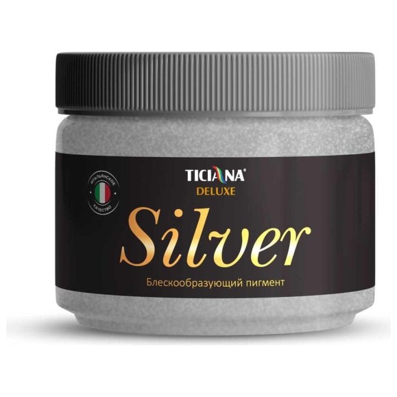 Блескообразующий пигмент Ticiana DeLuxe Silver 0.1 кг, серебро 4300002809 Блескообразующий пигмент Ticiana DeLuxe Silver 0.1 кг, серебро 4300002809