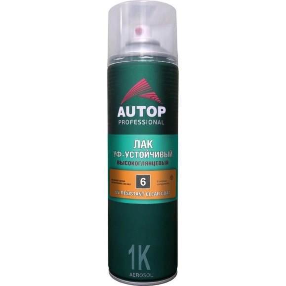 Лак UV-устойчивый высокоглянцевый AUTOP Professional №6, аэрозоль 650 мл ATP-A07317 Лак UV-устойчивый высокоглянцевый AUTOP Professional №6, аэрозоль 650 мл ATP-A07317