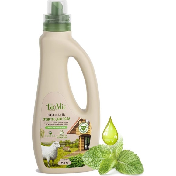 Средство для мытья полов BioMio BIO-FLOOR CLEANER Мелисса, 750 мл 506.04149.0101
