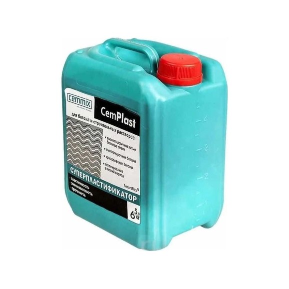 Пластификатор CEMMIX CEMPLAST 5 л 206781 Пластификатор CEMMIX CEMPLAST 5 л 206781