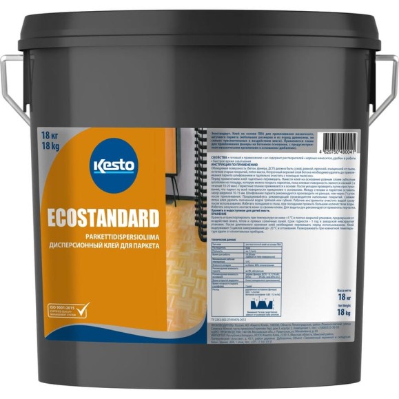 Дисперсионный клей для паркета Kesto EcoStandard 18 кг 81119 Дисперсионный клей для паркета Kesto EcoStandard 18 кг 81119