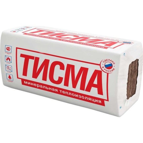 Утеплитель Тисма 50x600x1300 мм, 12.48 кв. м, 16 плит 770754 Утеплитель Тисма 50x600x1300 мм, 12.48 кв. м, 16 плит 770754