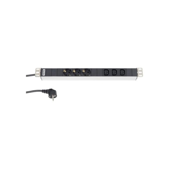 Блок розеток Hyperline SHT19-3SH-3IEC-2.5EU для 19 Блок розеток Hyperline SHT19-3SH-3IEC-2.5EU для 19
