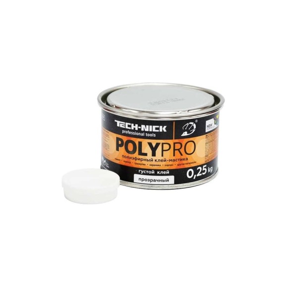 Клей полиэфирный TECH-NICK PolyPro (медовый/густой) 0,25 кг 170.210.145 Клей полиэфирный TECH-NICK PolyPro (медовый/густой) 0,25 кг 170.210.145