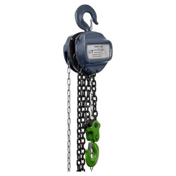 Ручная цепная таль EURO-LIFT ТВ - 3.2 т, 3 м 00000625