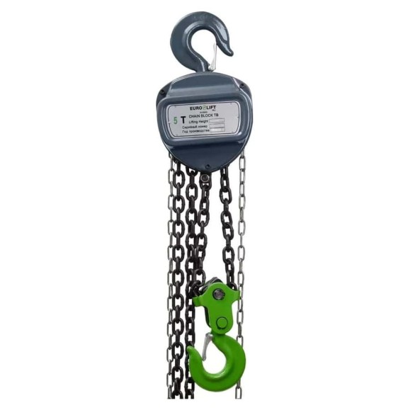 Ручная цепная таль EURO-LIFT ТВ - 5 т, 3 м 00000702
