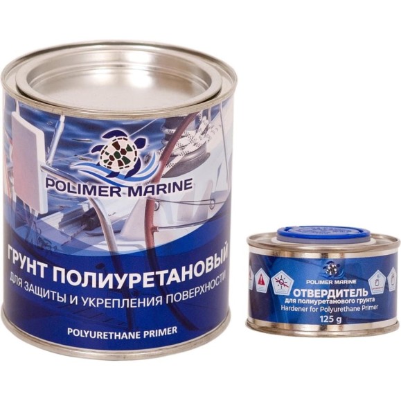 Грунт полиуретановый двухкомпонентный 2К POLIMER MARINE серый 1 кг 1ГПср Грунт полиуретановый двухкомпонентный 2К POLIMER MARINE серый 1 кг 1ГПср