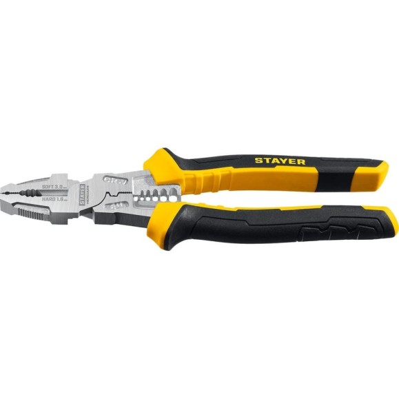 Плоскогубцы STAYER Hercules 8-в-1, 200 мм 22031 Плоскогубцы STAYER Hercules 8-в-1, 200 мм 22031
