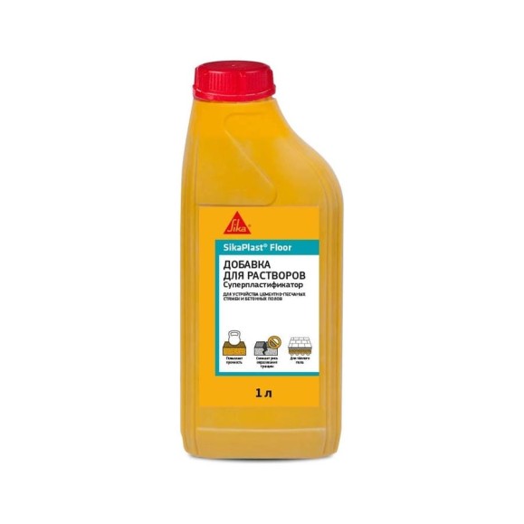 Суперпластификатор для полов SIKA Plast Floor Канистра1л. 529985 Суперпластификатор для полов SIKA Plast Floor Канистра1л. 529985