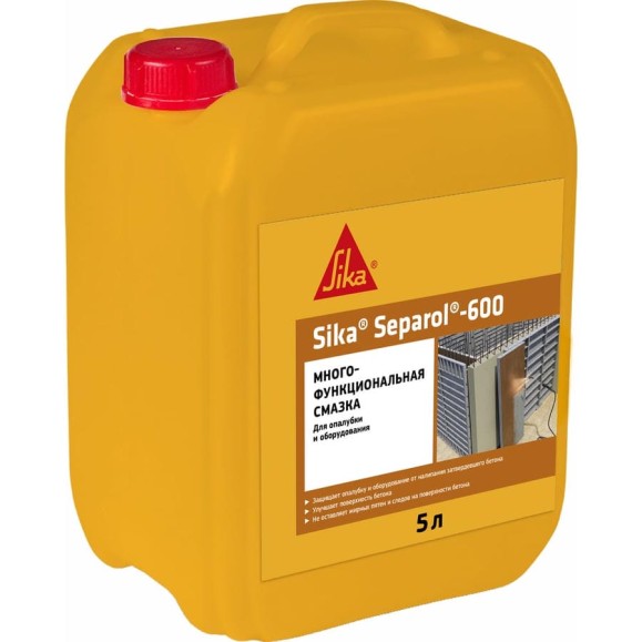 Смазка для опалубки и защита оборудования от налипания бетона SIKA Separol-600 Канистра 5л. 615260 Смазка для опалубки и защита оборудования от налипания бетона SIKA Separol-600 Канистра 5л. 615260