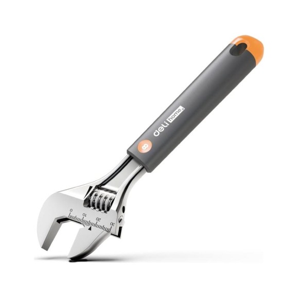 Разводной ключ DELI Home Series Gray HT1508c 200 мм, Soft Touch рукоять, лазерная гравировка шкалы, эксклюзивный дизайн, подарочная упаковка 112881 Разводной ключ DELI Home Series Gray HT1508c 200 мм, Soft Touch рукоять, лазерная гравировка шкалы, эксклюзивный дизайн, подарочная упаковка 112881