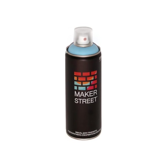 Краска (эмаль) для граффити и декоративно-оформительских работ MAKERSTREET MS400 400 мл, 500 Голубой лед 361121 Краска (эмаль) для граффити и декоративно-оформительских работ MAKERSTREET MS400 400 мл, 500 Голубой лед 361121