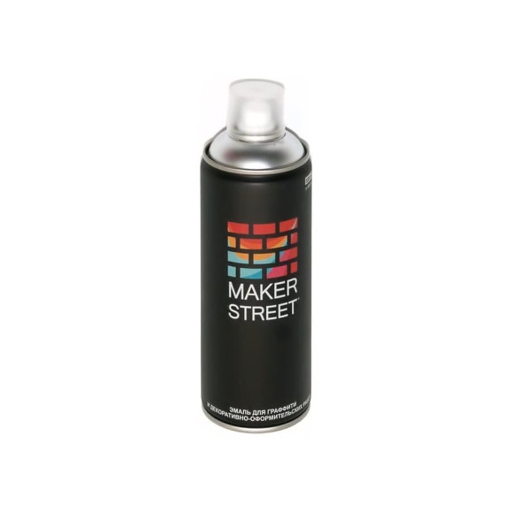 Краска (эмаль) для граффити и декоративно-оформительских работ MAKERSTREET MS400 400 мл, 003 Под серебро 361024 Краска (эмаль) для граффити и декоративно-оформительских работ MAKERSTREET MS400 400 мл, 003 Под серебро 361024
