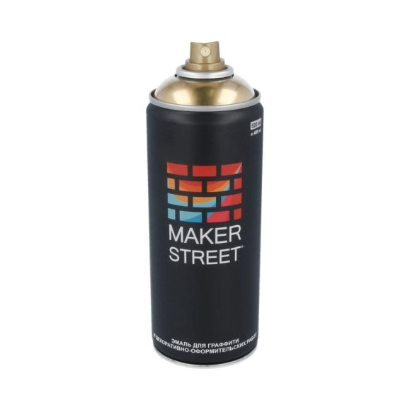 Краска (эмаль) для граффити и декоративно-оформительских работ MAKERSTREET Под золото MS400 400 мл, 004 Под золото 427128 Краска (эмаль) для граффити и декоративно-оформительских работ MAKERSTREET Под золото MS400 400 мл, 004 Под золото 427128