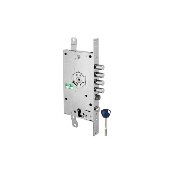 Врезной двухсистемный замок MOTTURA 3D KEY 3D.787-S (левый), ключ 40 мм 40237 Врезной двухсистемный замок MOTTURA 3D KEY 3D.787-S (левый), ключ 40 мм 40237