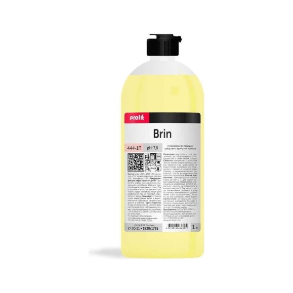 Жидкое средство для мытья полов, плитки PRO-BRITE Лимон, 1л 110329708 Жидкое средство для мытья полов, плитки PRO-BRITE Лимон, 1л 110329708