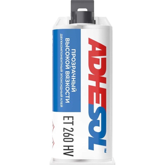 Клей двухкомпонентный эпоксидный, высокой вязкости ADHESOL et260нv 50 мл 323909