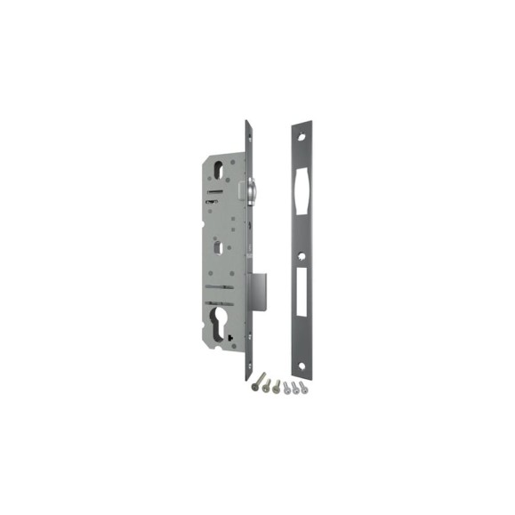 Корпус узкопрофильного замка с роликовой защёлкой FUARO PROF5124-30 CP хром 26443 Корпус узкопрофильного замка с роликовой защёлкой FUARO PROF5124-30 CP хром 26443