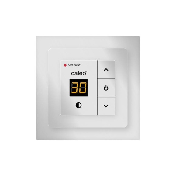 Терморегулятор CALEO 720 silver с адаптерами, встраиваемый, цифровой, 2 квт КА000001598 Терморегулятор CALEO 720 silver с адаптерами, встраиваемый, цифровой, 2 квт КА000001598