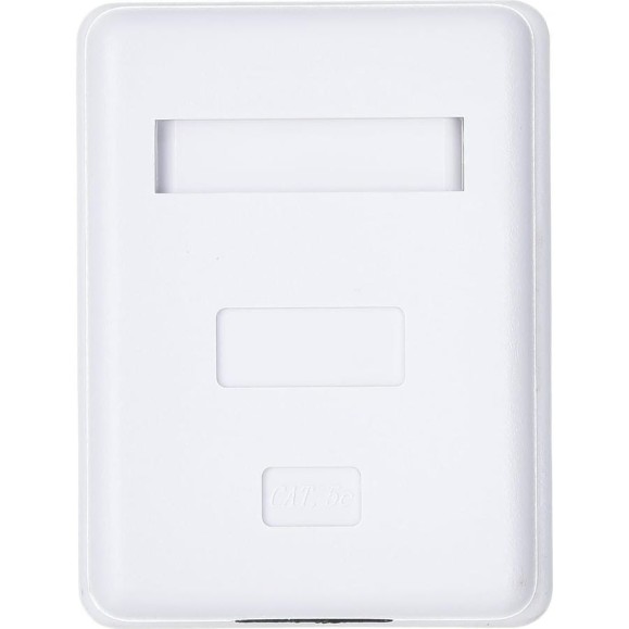Компьютерная розетка Hyperline, SB1-1-8P8C-C5e-WH RJ-45 8P8C, категория 5e, одинарная, внешняя 430230 Компьютерная розетка Hyperline, SB1-1-8P8C-C5e-WH RJ-45 8P8C, категория 5e, одинарная, внешняя 430230