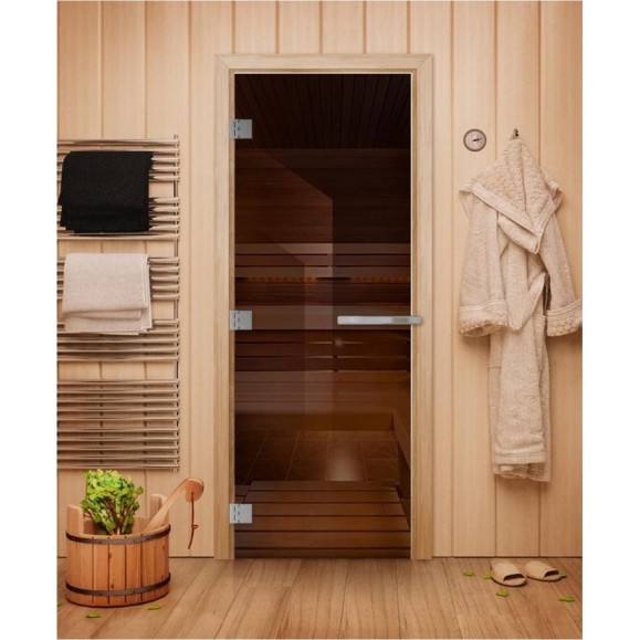 Дверь для бани DoorWood эталон бронза, 2000x800 мм, левая, петли слева DW-00014816 Дверь для бани DoorWood эталон бронза, 2000x800 мм, левая, петли слева DW-00014816